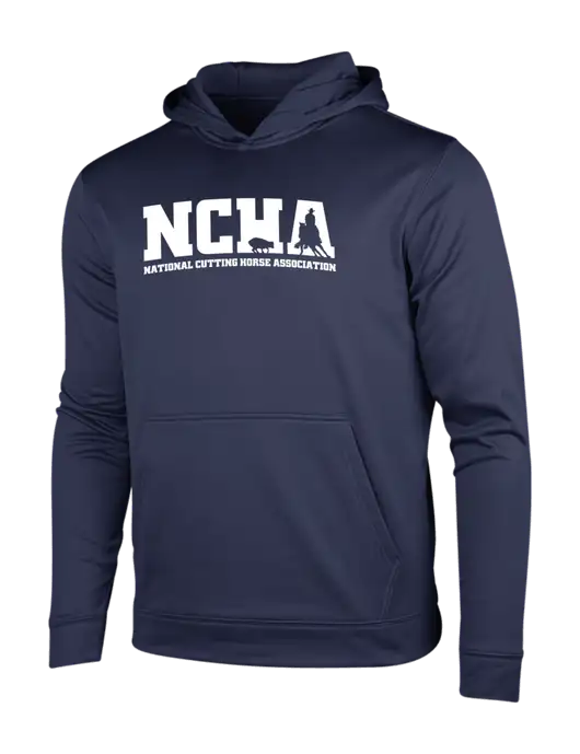 Navy Sport-Wick Fleece Hooded Pullover w/NCHA Logo