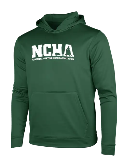 Forest Green Sport-Wick Fleece Hooded Pullover w/NCHA Logo