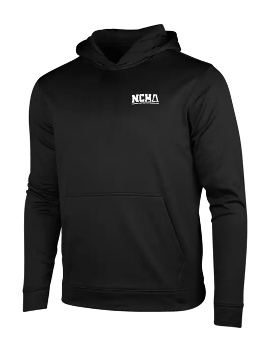 Black Fleece Sport-Wick Hooded Pullover w/NCHA Logo