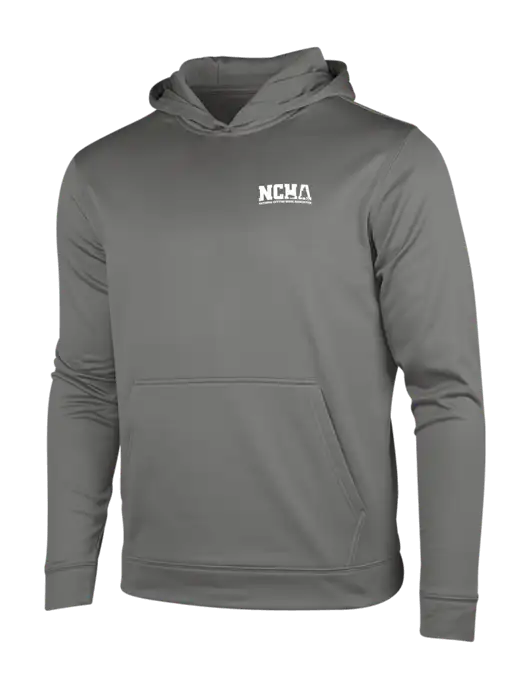 Dark Smoke Grey Sport-Wick Fleece Hooded Pullover w/NCHA Logo