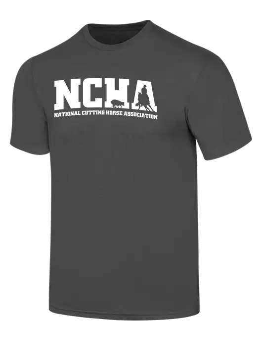 Simply Soft Charcoal 4.5oz  Poly/Combed Ring Spun Cotton T-Shirt w/NCHA Logo