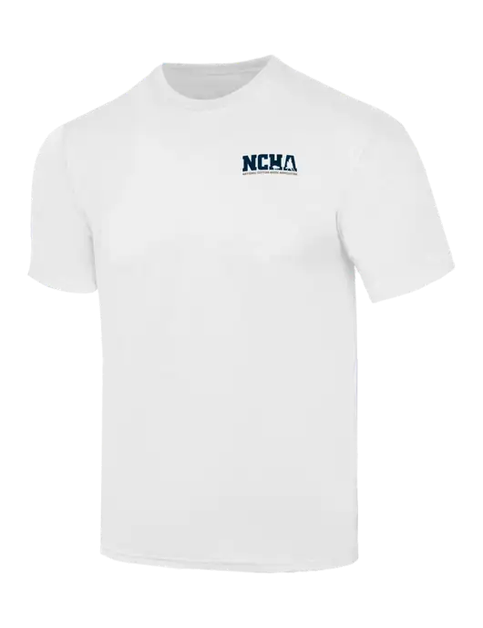 Simply Soft White 4.5oz  Poly/Combed Ring Spun Cotton T-Shirt w/NCHA Logo