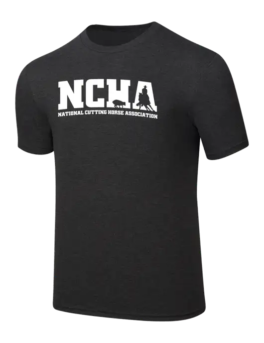 Simply Soft Black Frost 4.5oz  Poly/Combed Ring Spun Cotton T-Shirt w/NCHA Logo