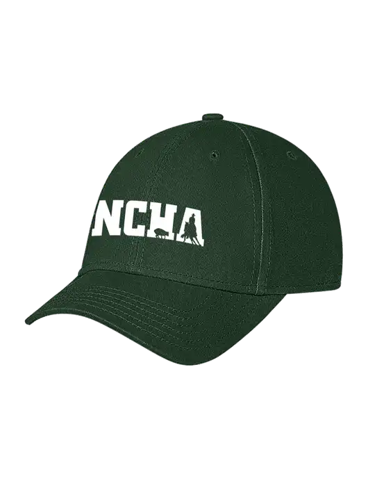 Dark Green Structured Soft Snap Closure Hook & Loop Cap w/NCHA Logo