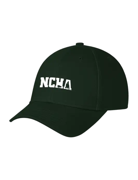 Dark Green Structured Cap Hook & Loop w/NCHA Logo