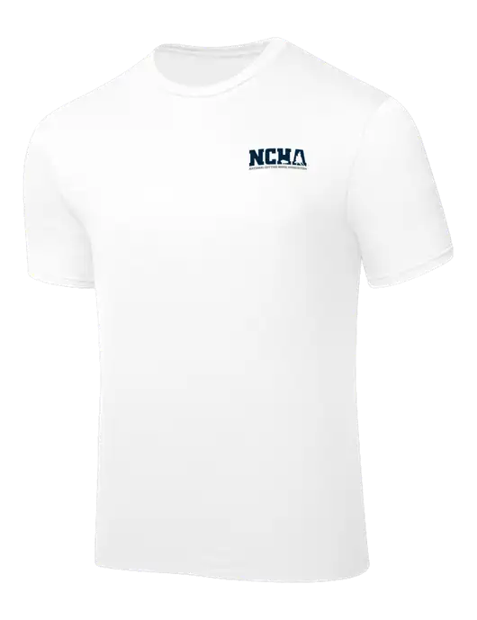 White PosiCharge Competitor Tee w/NCHA Logo