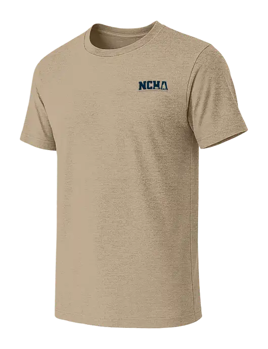 BELLA+CANVAS Heather Tan CVC Short Sleeve Tee w/NCHA Logo