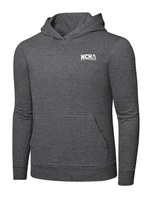 Graphite Heather 7.8. oz Ring Spun Hooded Sweatshirt w/NCHA Logo