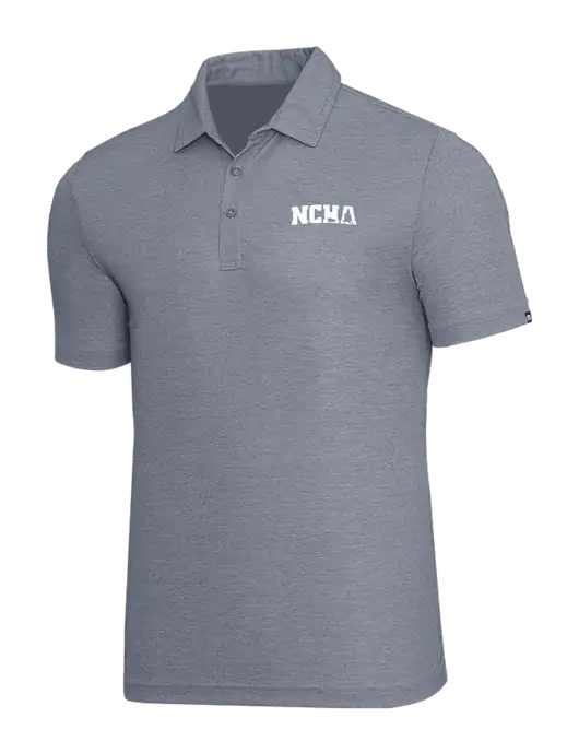 TravisMathew Navy Heather Oceanside Polo w/NCHA Logo