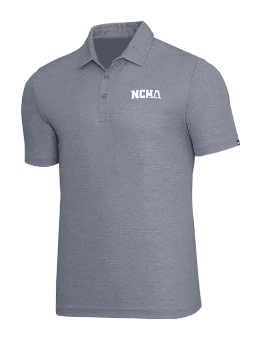 TravisMathew Navy Heather Oceanside Polo w/NCHA Logo