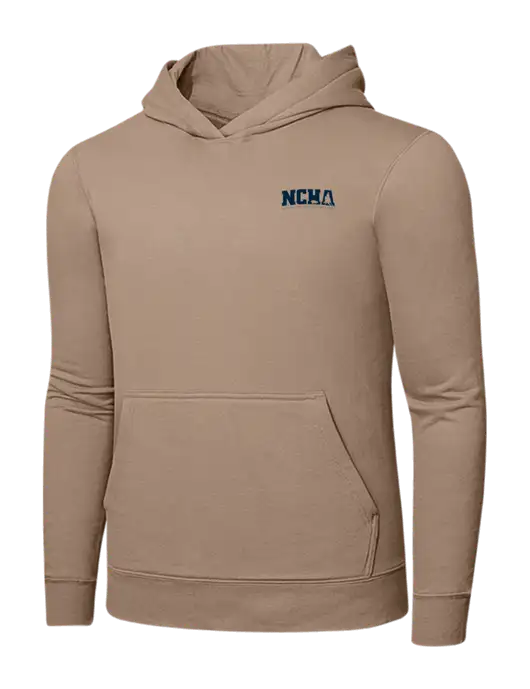 Sand 7.8. oz Ring Spun Hooded Sweatshirt w/NCHA Logo
