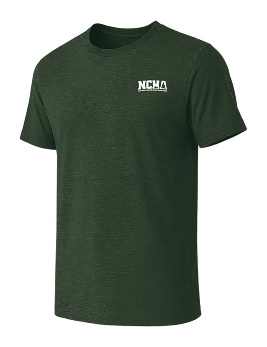 BELLA+CANVAS Heather Forest CVC Short Sleeve Tee w/NCHA Logo