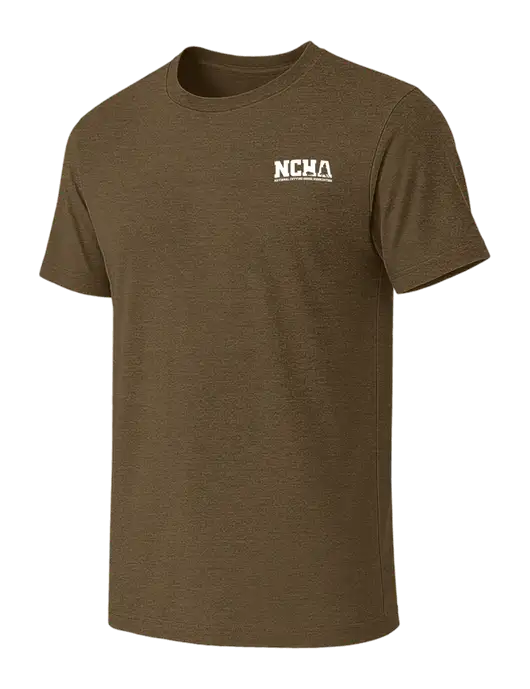 BELLA+CANVAS Heather Olive CVC Short Sleeve Tee w/NCHA Logo