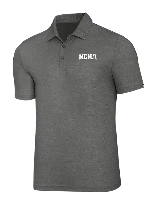TravisMathew Grey Heather Oceanside Polo w/NCHA Logo