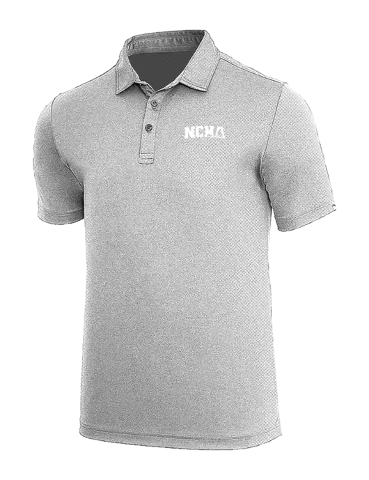 TravisMathew Medium Grey Heather Coto Performance Polo w/NCHA Logo