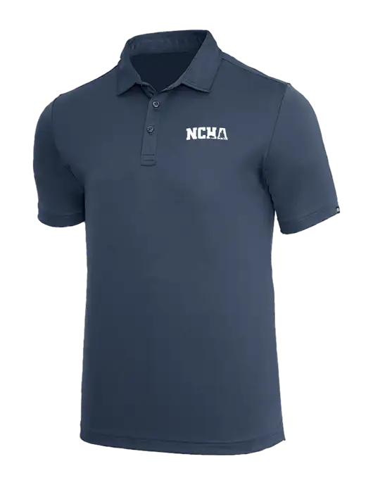 TravisMathew Dark Slate Blue Coto Performance Polo w/NCHA Logo