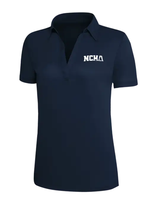 Navy Silk Touch Womens Performance Polo w/NCHA Logo