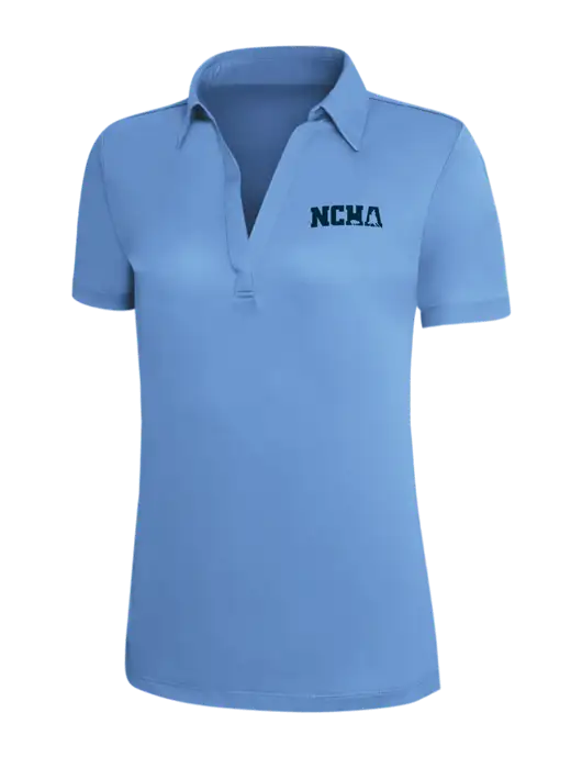 Carolina Blue Silk Touch Womens Performance Polo w/NCHA Logo