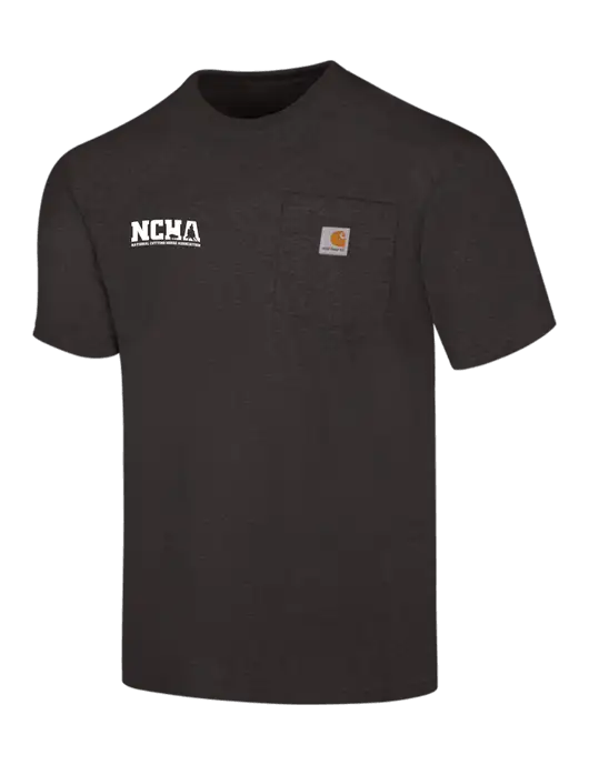 Carhartt Workwear Charcoal Heather Pocket Short Sleeve T-Shirt w/NCHA Logo