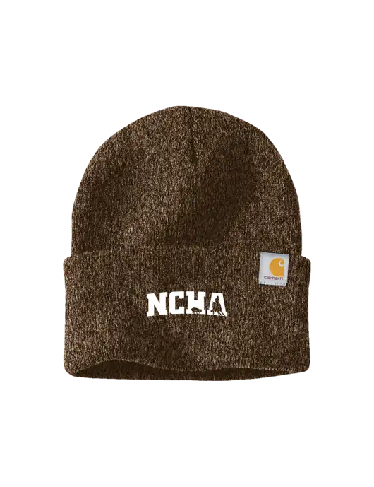 Carhartt Brown Heather Watch Cap 2.0 w/NCHA Logo