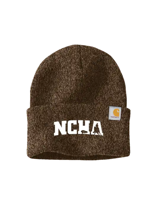 Carhartt Brown Heather Watch Cap 2.0 w/NCHA Logo