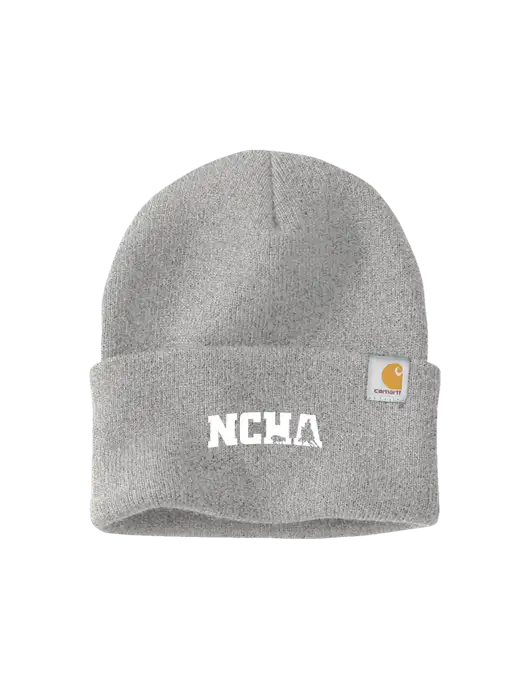 Carhartt Light Grey Heather Watch Cap 2.0 w/NCHA Logo