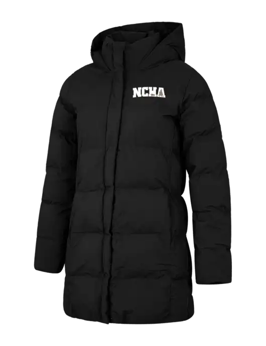 Mercer+Mettle Womens Deep Black Puffy Parka  w/NCHA Logo