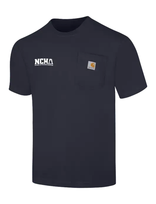 Carhartt Workwear Dark Navy Pocket Short Sleeve T-Shirt w/NCHA Logo