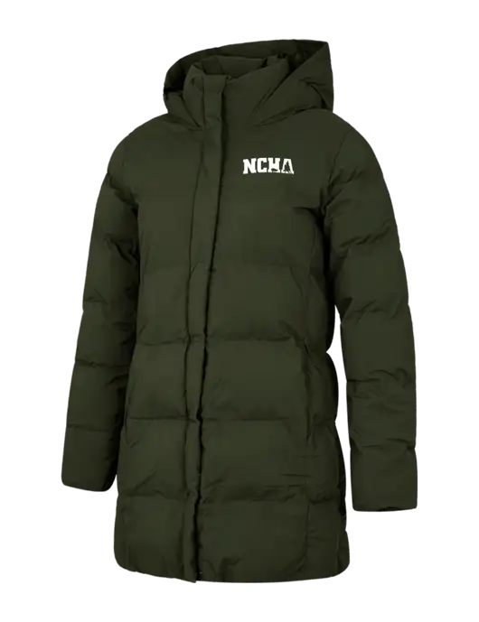 Mercer+Mettle Womens Dark Green Puffy Parka  w/NCHA Logo