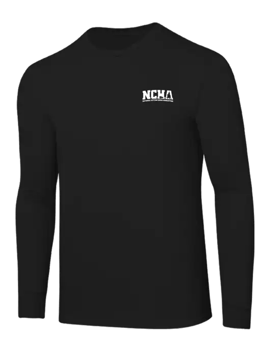 Core Blend Black Long Sleeve Tee w/NCHA Logo