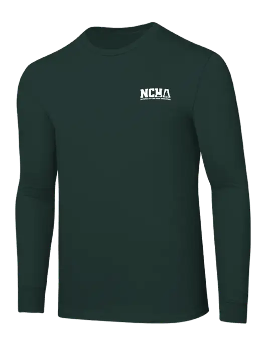 Core Blend Dark Green Long Sleeve Tee w/NCHA Logo