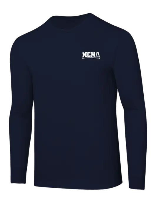 Core Blend Navy Long Sleeve Tee w/NCHA Logo
