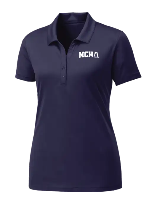 Womens Navy PosiCharge Competitor Polo w/NCHA Logo