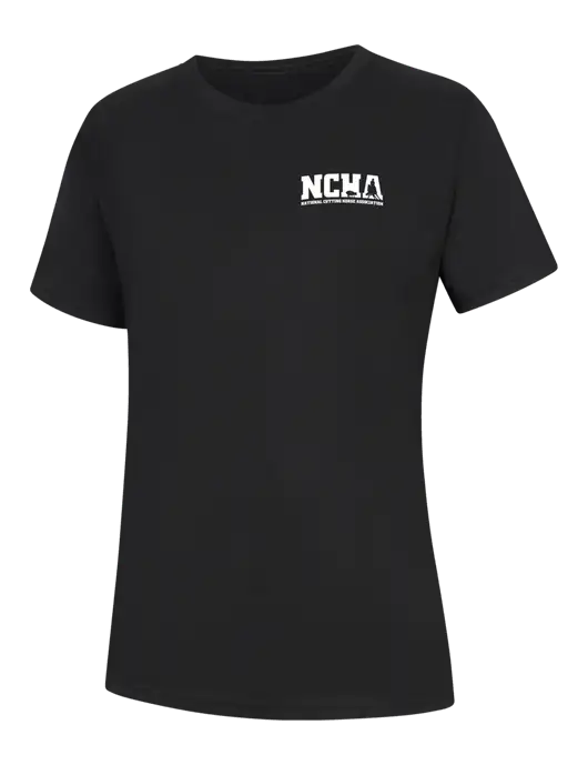 Womens Black Core Blend Tee w/NCHA Logo