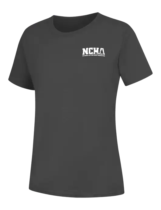 Womens Charcoal Core Blend Tee w/NCHA Logo