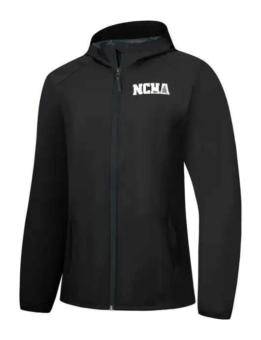 Womens Black Essential Rain Jacket w/NCHA Logo