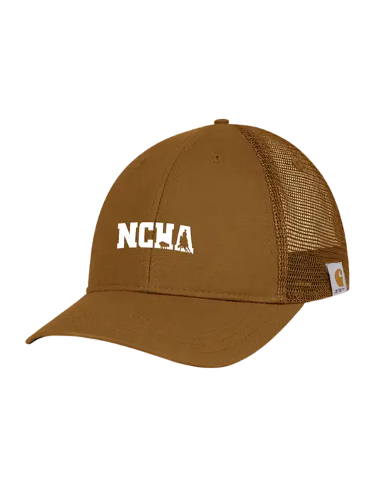 Carhartt Light Brown Canvas Trucker Cap w/NCHA Logo