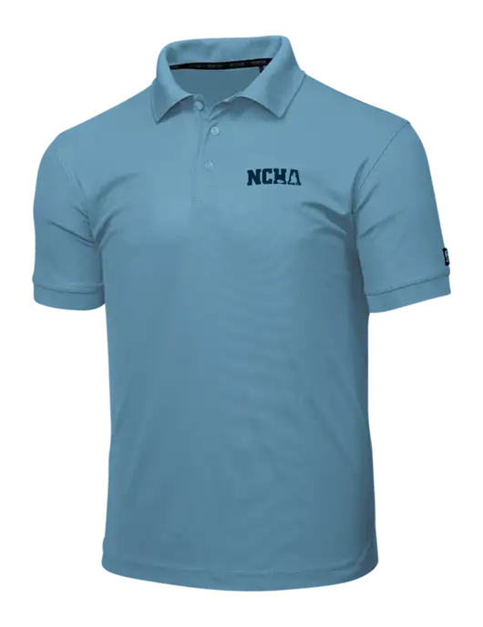 OGIO Light Slate Blue Caliber 2.0 Polo w/NCHA Logo