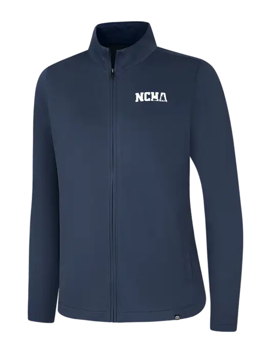 TravisMathew Womens Navy Coveside Full-Zip w/NCHA Logo