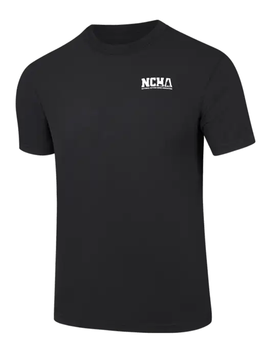 Comfort Colors 6.1 oz Black Heavyweight Ring Spun T-Shirt w/NCHA Logo