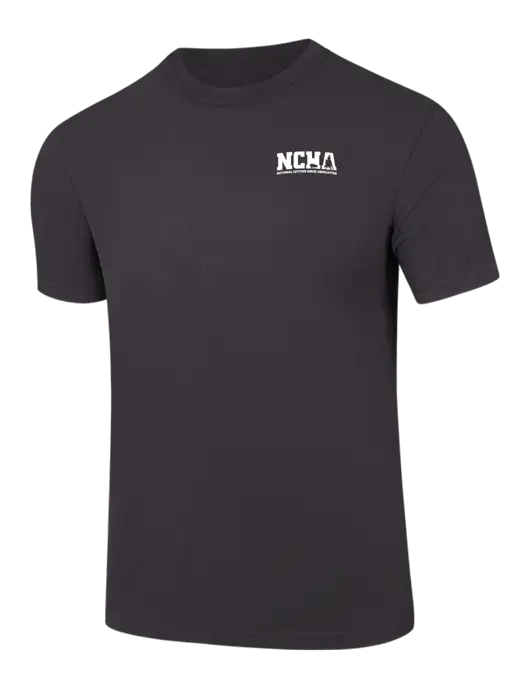 Comfort Colors 6.1 oz Dark Grey Heavyweight Ring Spun T-Shirt w/NCHA Logo
