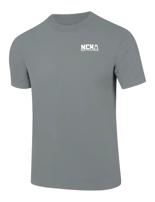 Comfort Colors 6.1 oz Medium Grey Heavyweight Ring Spun T-Shirt w/NCHA Logo