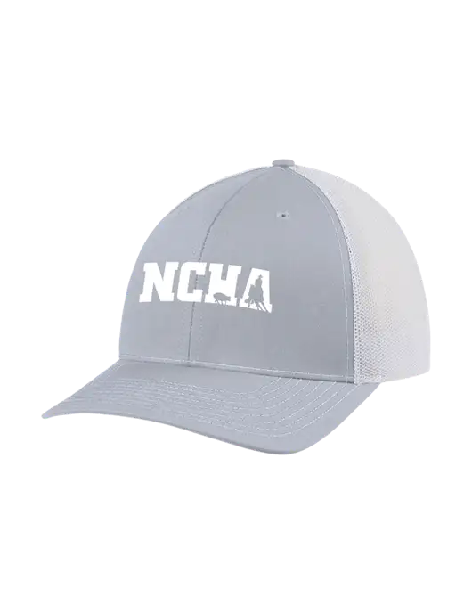 Richardson Adjustable Snapback Original 112 Trucker Cap Light Heather Grey w/White Mesh w/NCHA Logo