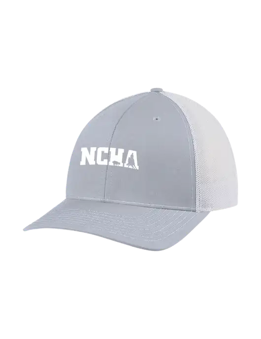 Richardson Adjustable Snapback Original 112 Trucker Cap Light Heather Grey w/White Mesh w/NCHA Logo