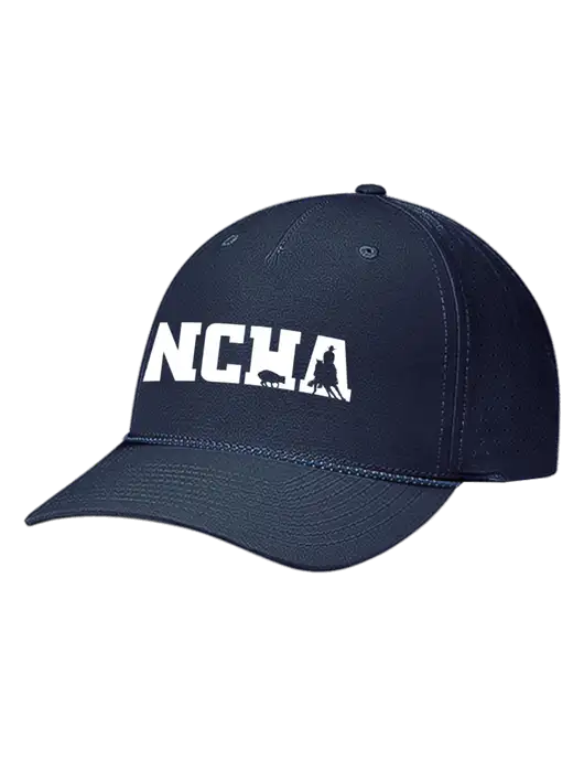 Richardson Laser Perf Performance Dark Navy/Navy-Grey-Blue Rope Cap w/NCHA Logo