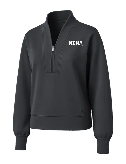 OGIO Womens Dark Grey Transcend 1/4-Zip w/NCHA Logo