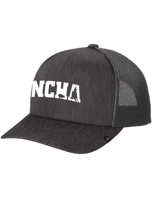 TravisMathew Very Dark Grey Heather Cruz Trucker Cap w/NCHA Logo