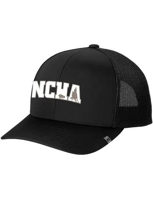 TravisMathew Black Cruz Trucker Cap w/NCHA Logo