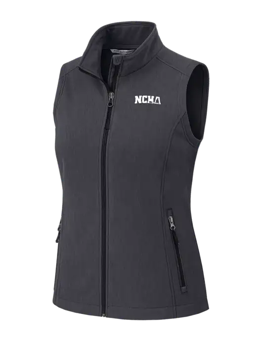 Charcoal Heather Womens Core Soft Shell Vest w/NCHA Logo