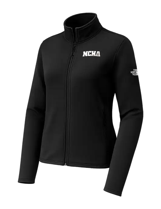 The North Face Womens Aim Full-Zip Black Fleece Jacket w/NCHA Logo